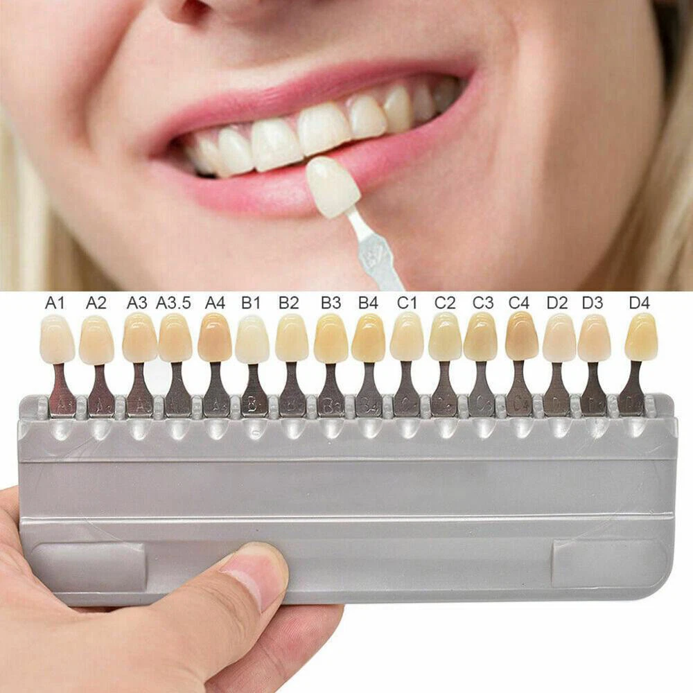 Guida Ombreggiante Dentale Guida Colori VITA Classical A1-D4 - 16 Tonalità Naturali Per La Perfetta Scelta Del Colore Denti Custodia Per Occhiali - Foto 7