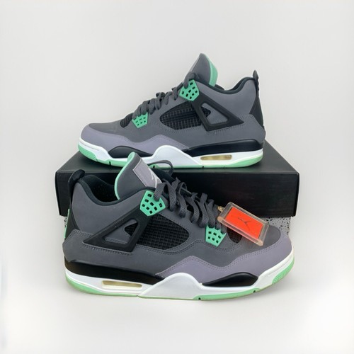 Nike Air Jordan 4 Green Glow 2013 Sneaker Schuh Herren Grau EU45 US11 fast neu - Bild 2 von 8