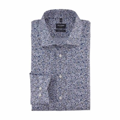 Olymp Luxor 24/Seven Herren Businesshemd extra langer Arm bunt floral 131079 30 