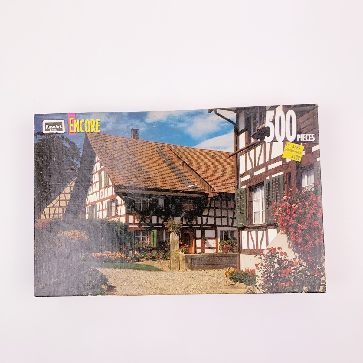 Vintage Rose Art 500 Piece No 06052 Swiss Farmhouses Puzzle