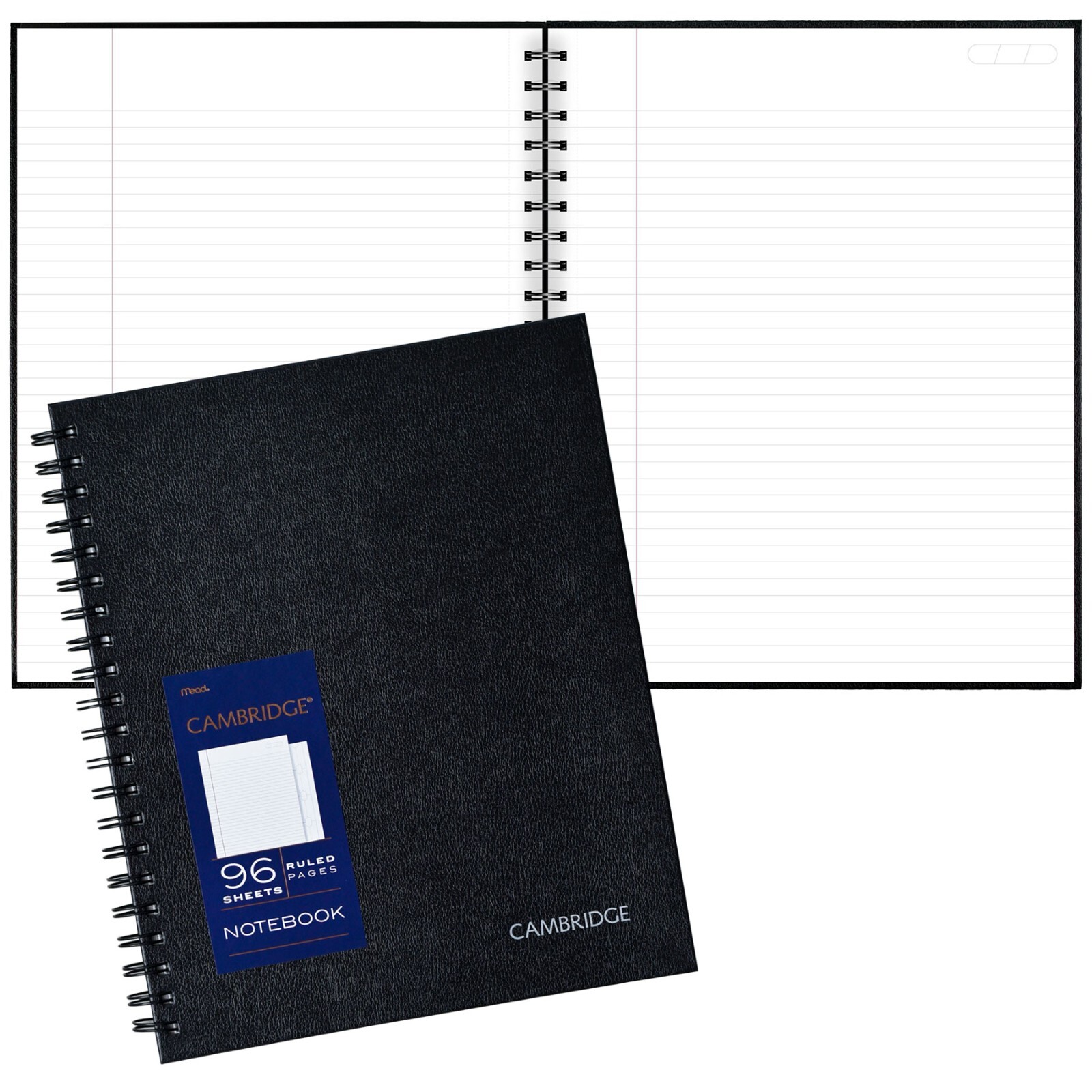 Cambridge 06100 Business Notebook, 8-1/4 x 11", Hard Cover, 96 Sheets