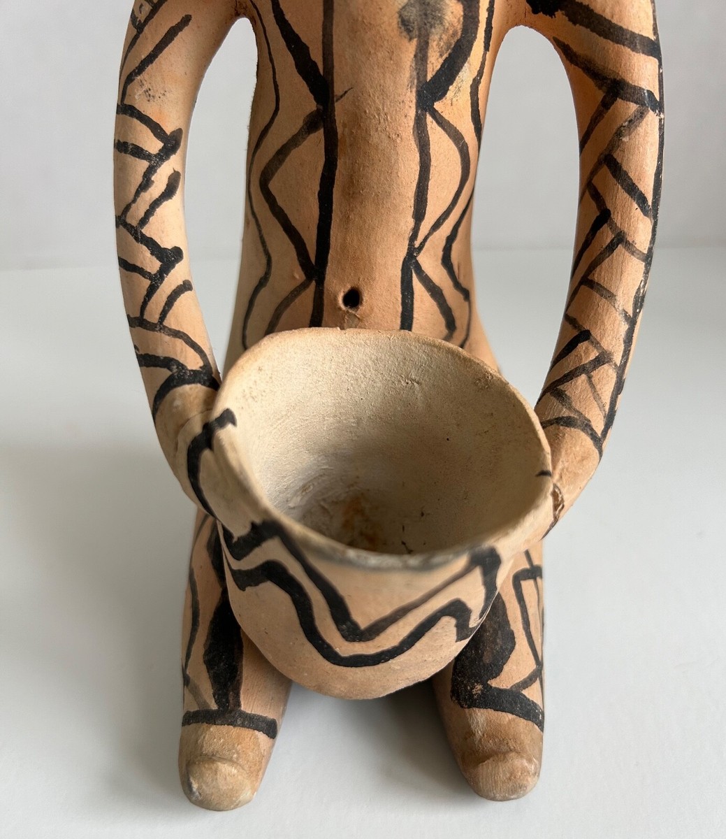 Amazon Karajá Brazil tribal terracotta female sculptures (2) | eBay