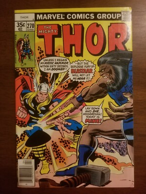 Thor #270 (April, 1978) ''Minute Of Madness--Dark Day Of Doom! Nice