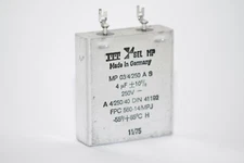 Vintage ITT SEL MP Capacitor MP 03/4/250 for Klangfilm Amps, 4 MFD / 250 V, NOS