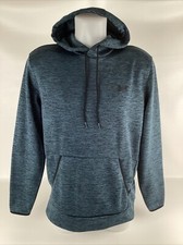 Under Armour ColdGear Loose Blue Black Pullover Hoodie Men's Size Medium