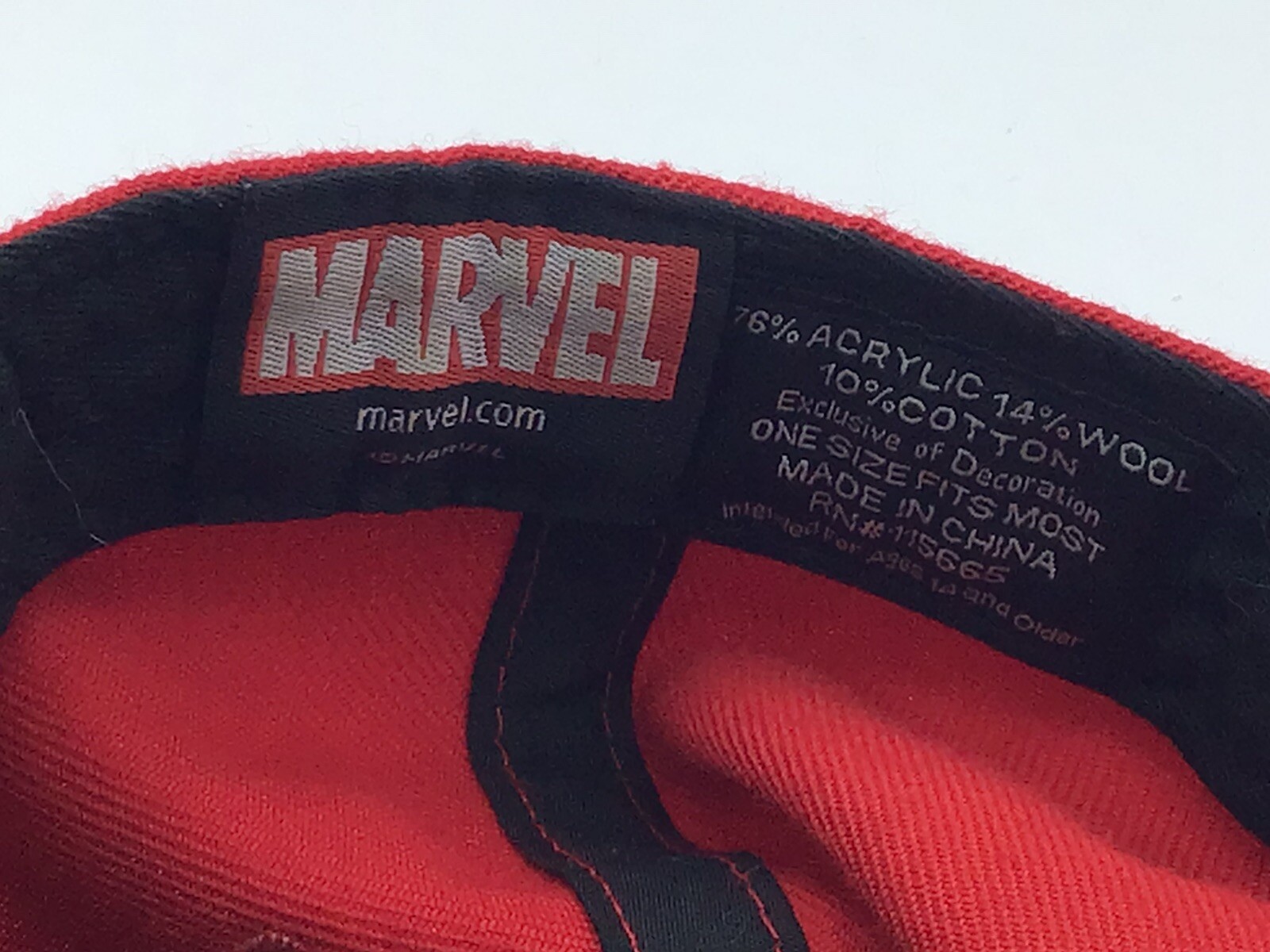 Marvel Red Deadpool Snapback Adjustable Hip Hop C… - image 5