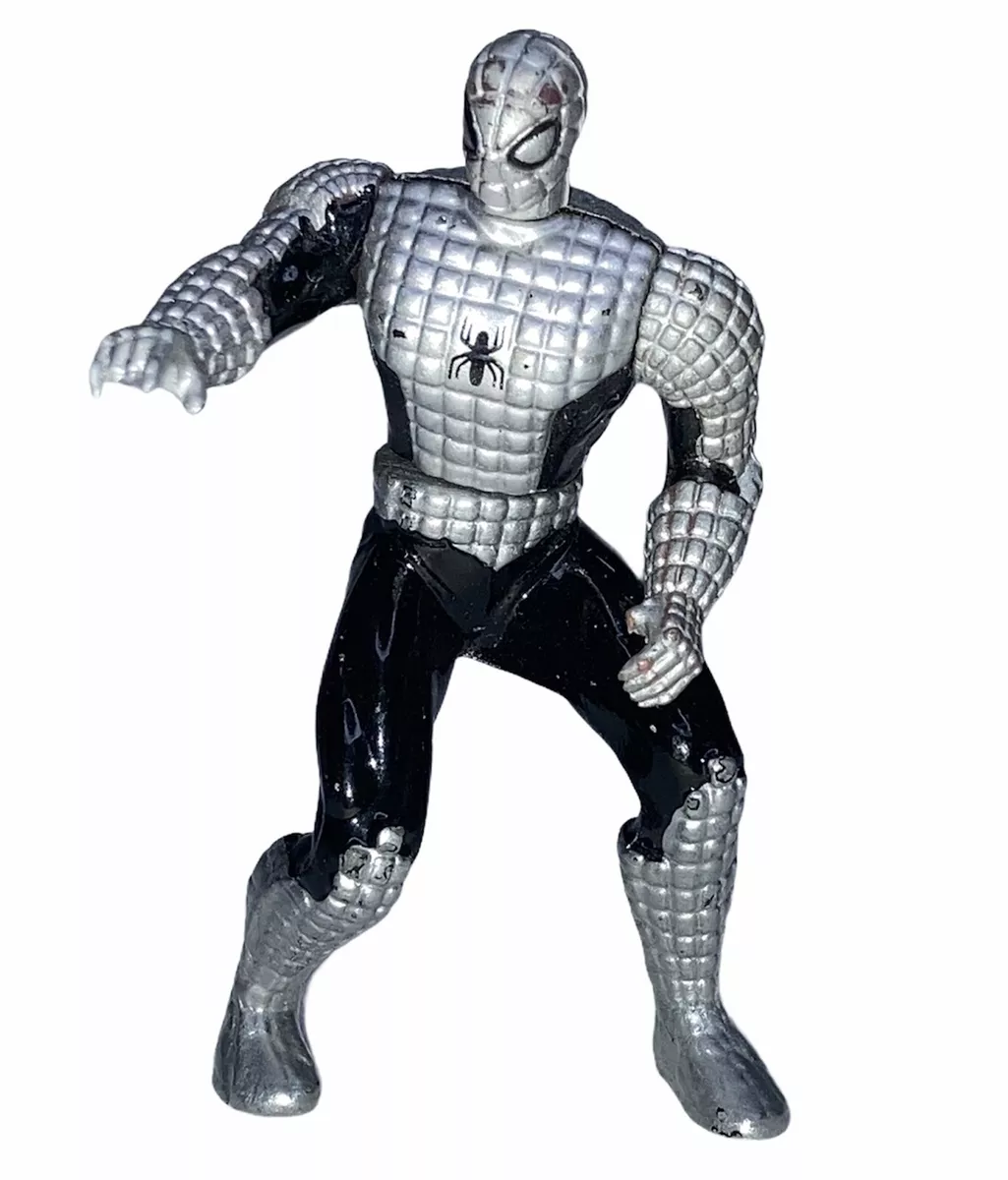 Toy Biz Marvel X Men Black And Silver Spider Man Die Cast Action Figure Mini
