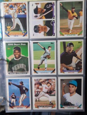 1993 Topps base cards 701-825 Pick from drop down list