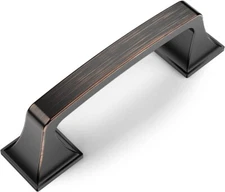 Amerdeco 9 PACK Oil Rubbed Bronze 3 Inch(76mm) Hole Centers Kitchen D.3