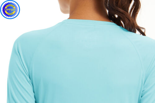 UPF50+ Women's UV Shirts Rash Guard Long Sleeve Outdoor Skin Protection T-Shirts - Picture 97 of 199