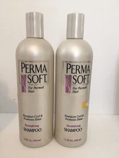 2 Perma Soft Permasoft Moisture Revitalizing Shampoo  15 oz Each Bottle Vintage