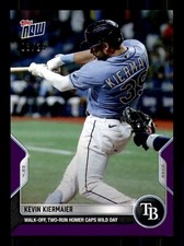 2022 Topps Now Purple Parallel #86 Kevin Kiermaier Rays 3/25