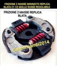 FRIZIONE 2 MASSE MINIMOTO REPLICA BLATA C1 C2 MOLLE ROSSE REGOLABILE 