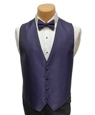 Men's Flow Formals Lapis Blue Tuxedo Vest with Choice of Tie Discounted Closeout