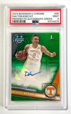 DALTON KNECHT 2023 Bowman U Chrome Prospects ROOKIE/AUTO/Autograph Green PSA 9