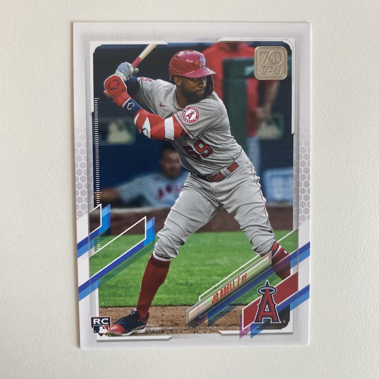 Jo Adell Rookie Card Topps 2021 Series One #43 Los Angeles Angels RC Base Card