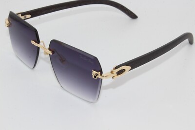 New Loyal Leopard Decor Limited Edition Iced Out Buffs Diamond Cut Sunglasses