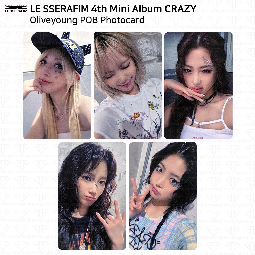 Le Sserafim 4th Mini Album CRAZY KKT Weverse Shop Oliveyoung Yes24