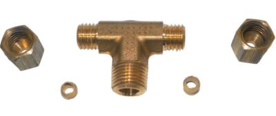Big A 3-172220 Messing Rohr, T-Shirt Montagesatz 1/8 '' x Menge Of 5 Kits