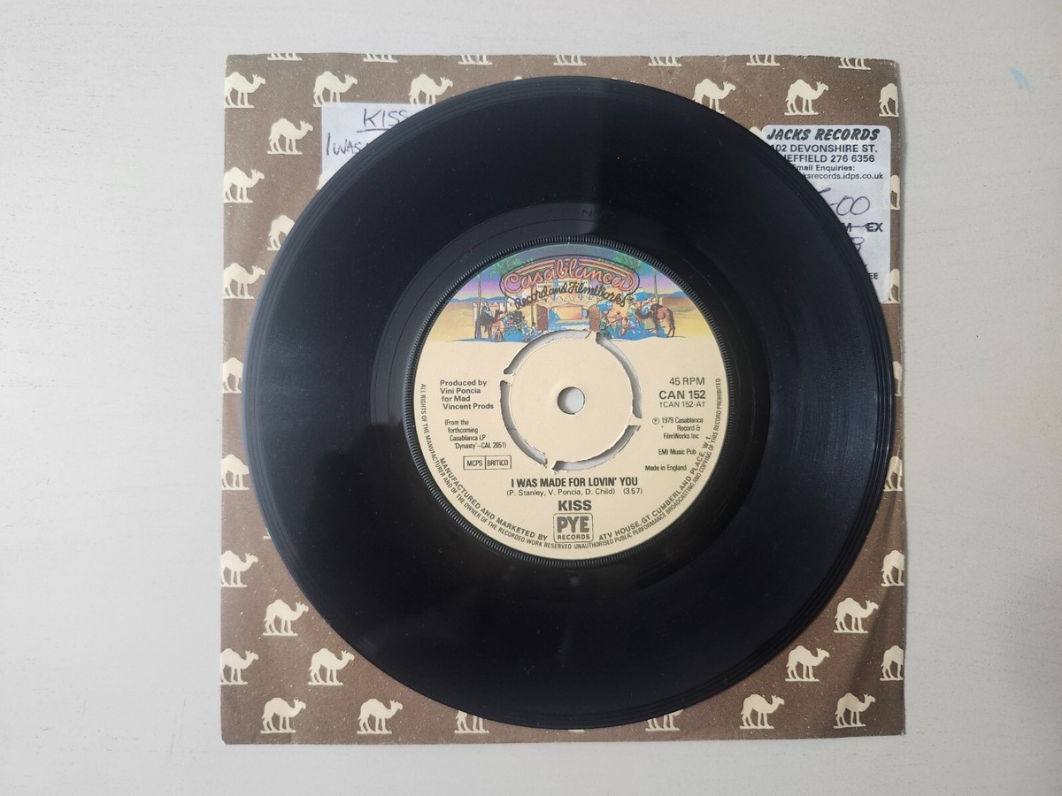 KISS RARE Vintage UK 1979 I Was Made For Lovin' You 7