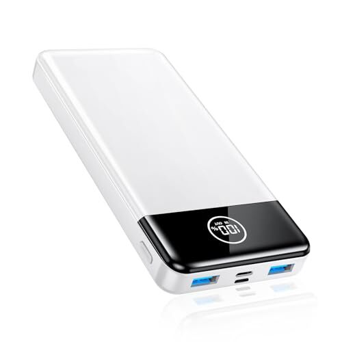 Portable Charger, 33800mAh Power Bank, 22.5W Fast Charging Battery Pack White