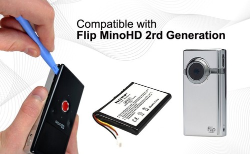 HQRP Batterie pour Cisco Clapet Minohd M3160S 3rd Génération Caméra Vidéo - Photo 4 sur 8