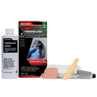 Bondo Fiberglass Polyester Resin Stage 2 Easy Do It Yourself Repair Kit 1 pk