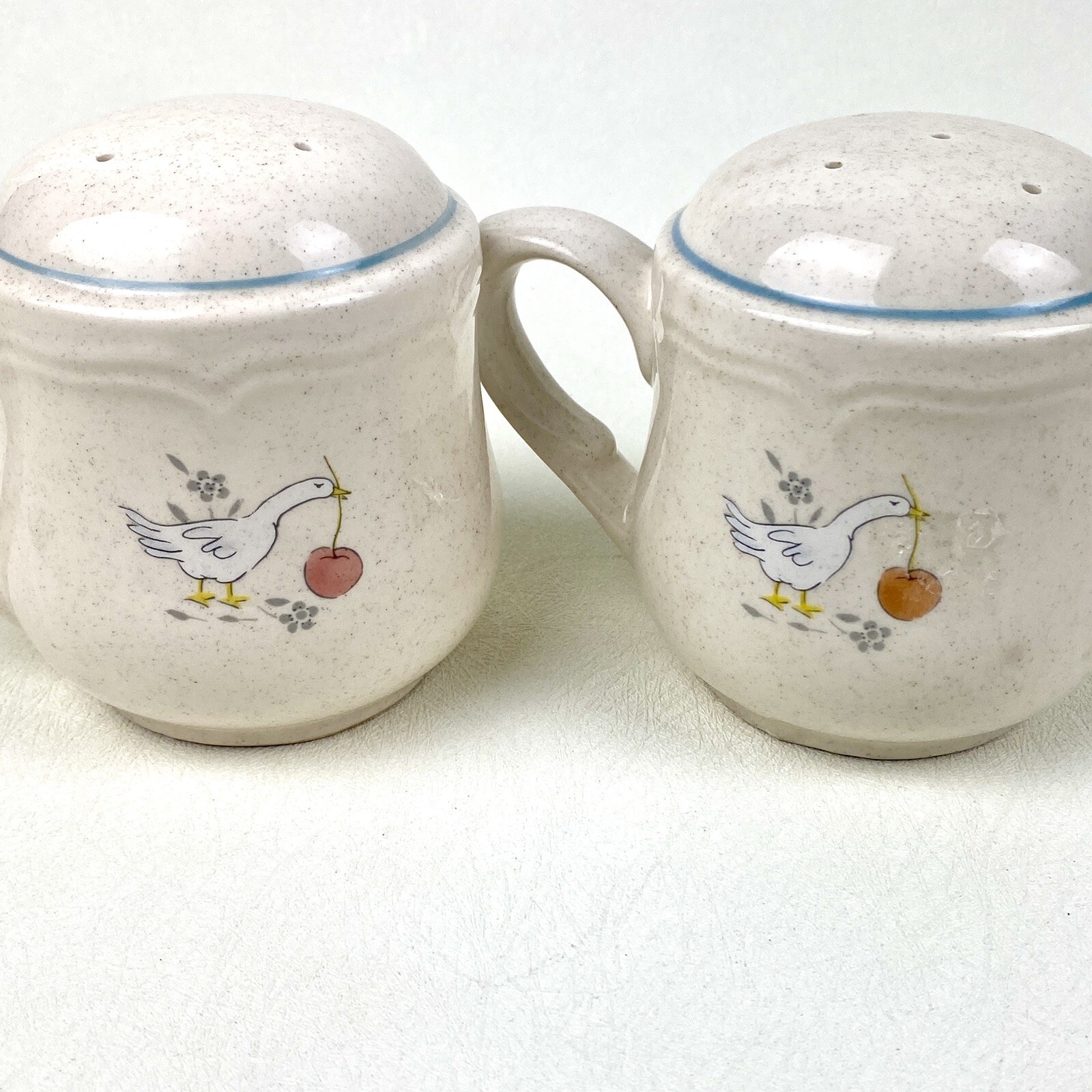 International Tableworks MARMALADE GEESE Salt Pepper Shakers VTG Cottage Core