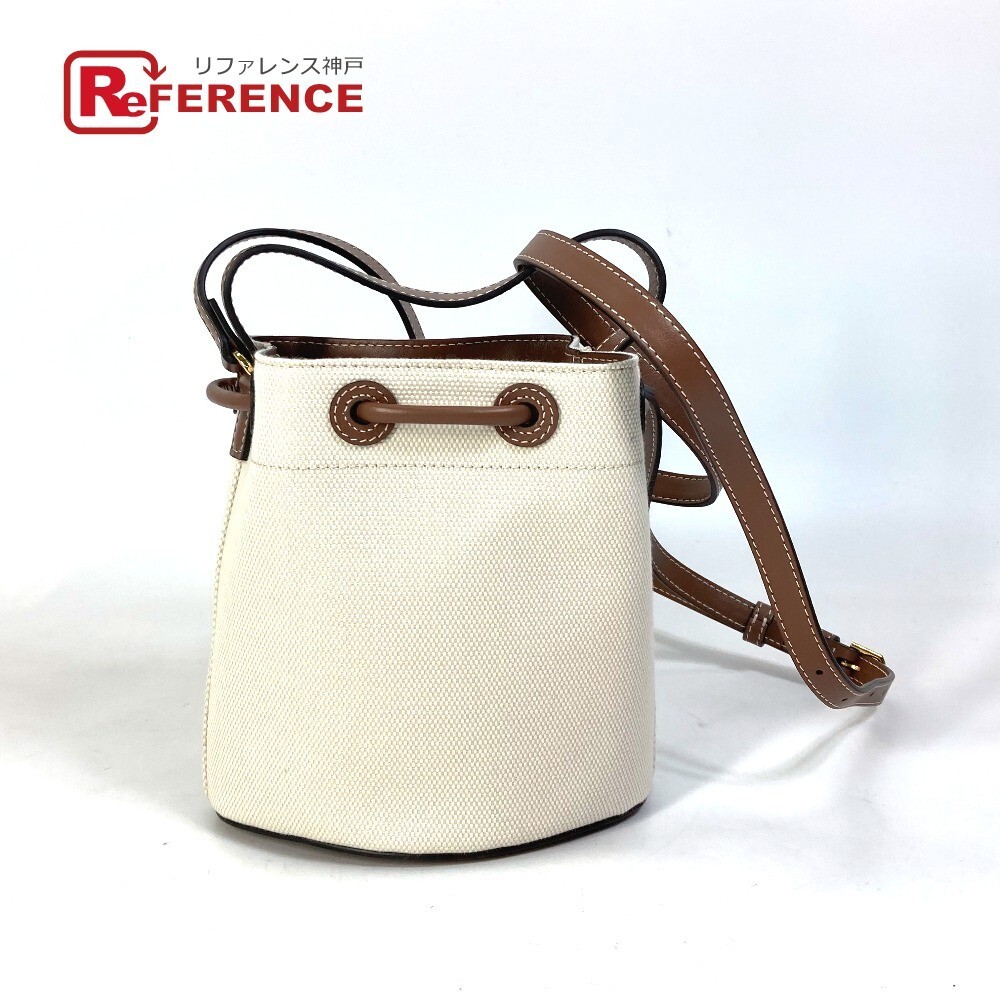 BURBERRY 8070576 TB Bucket Bucket 2WAY Shoulder Bag Bag Tote Bag Ivory Women