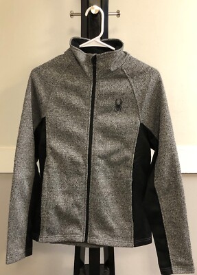 Spyder Men's Constant Full Zip Jacket Charcoal Heather-Size M