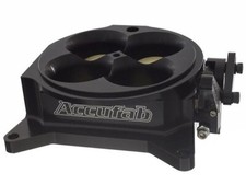 Accufab 4b-4150bk 4-barrel 4150 Anodized Black Throttle Body Quad Four Barrel