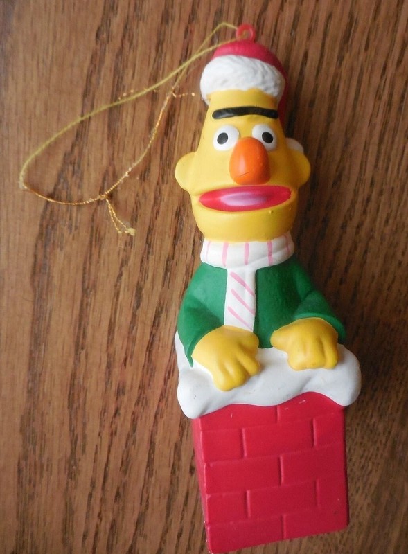 Vintage Sesame Street Bert Ornament Christmas Jim Henson Productions 