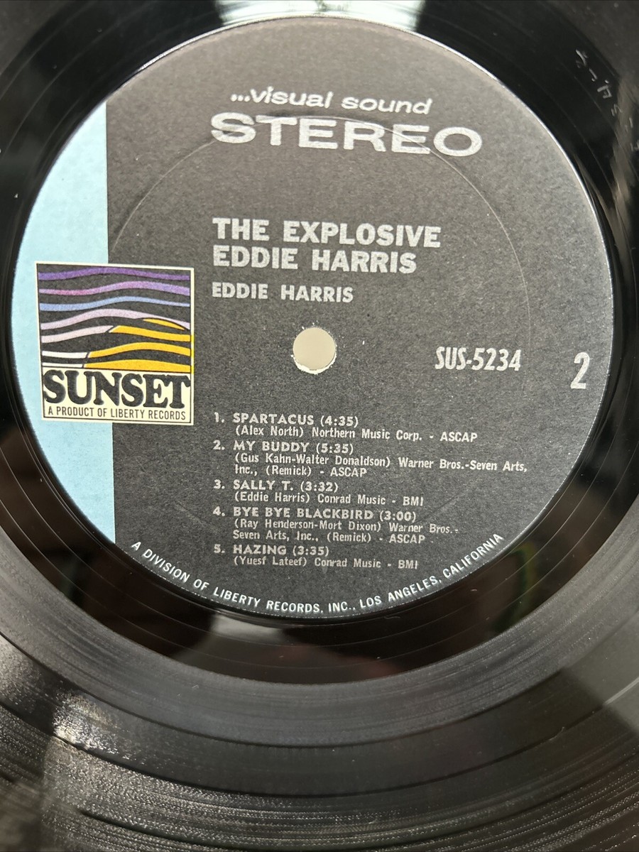 Eddie Harris The Explosive Eddie Harris Vinyl LP Sunset Records