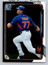 Brandon Nimmo 2015 Topps Bowman Chrome rookie RC card BCP180. rookie card picture