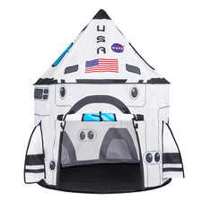 Rocket Ship Play Tent Pop up Play Tent Kids Indoor Outdoor Spaceship Playhouse