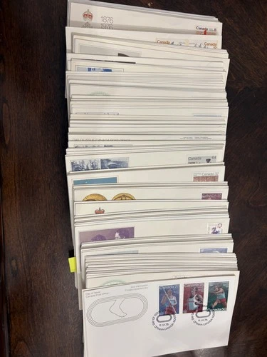 Canada Clean Group of 156 First Day Covers From 1970s & 1980s