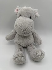 Aurora Alice Hippo Hippopotamus Gray Plush Stuffed Animal SUPER SOFT 2024