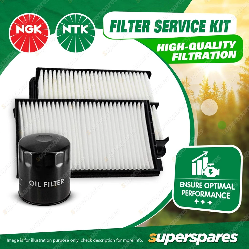 NTK Air Oil Cabin Filter Service Kit for Volkswagen Polo AW T-Cross C1 1.0L - image 2 of 2