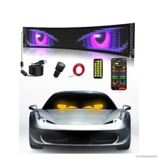 Programmable Car Windshield LED Sign 23.4x4.7 Inch USB 5V App Remote Control