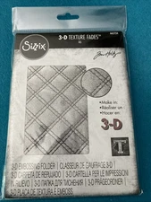 Sizzix Tim Holtz 3D Texture Fades Embossing Folder BNIP