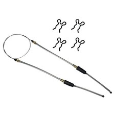 Parking Brake Cable Rear Emergency Cable With Clips 1965-82 Chevrolet Corvette Parking Brake Cable Rear Emergency Cable With Clips 1965-82 Chevrolet Corvette