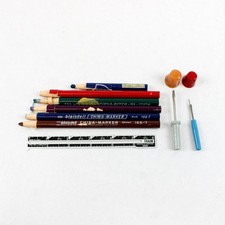 Lot of Sewing Tools Accessories Seam Ripper Marking Pencils Thimbles Ruler