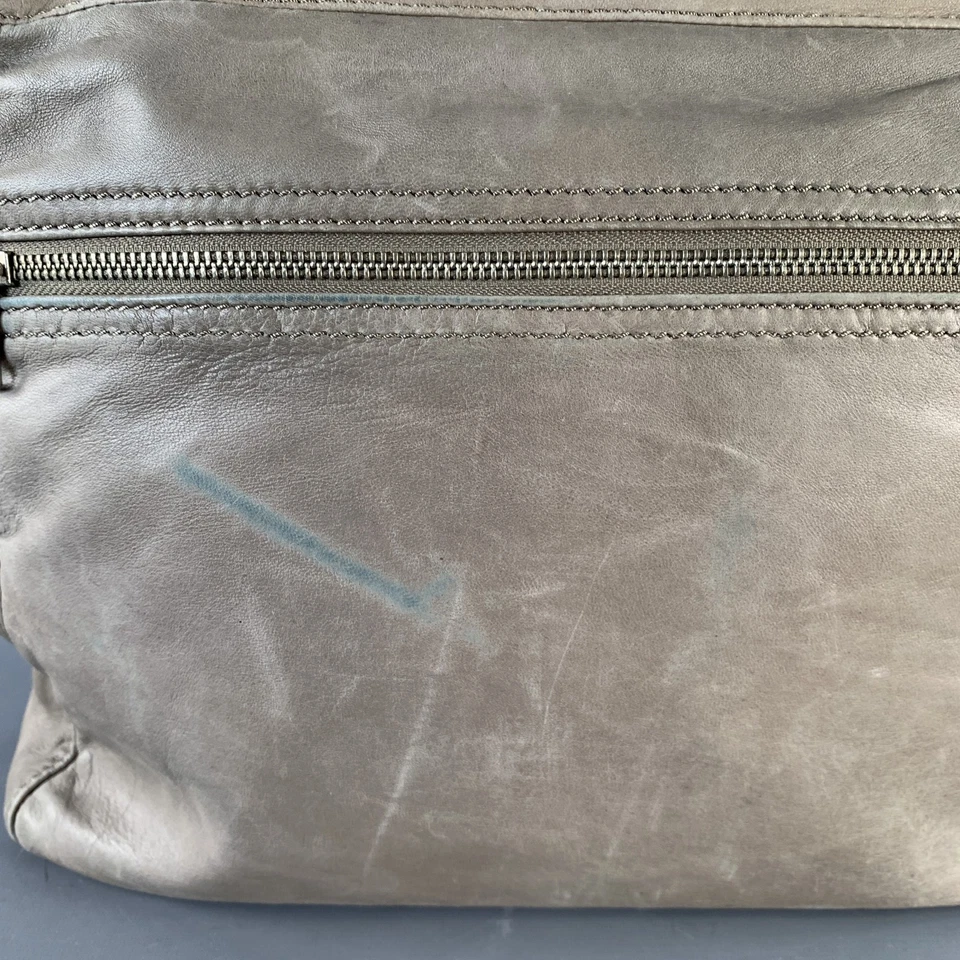 Maletín de metal de cuero gris plateado MARC by MARC JACOBS Foto 4 de 4