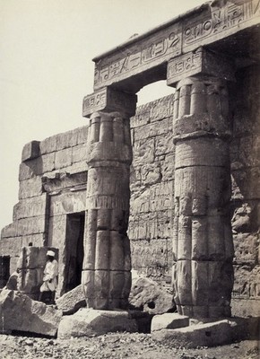 Francis Frith, Temple of Goorneh, Thebes, Egypt, Original Albumen Print