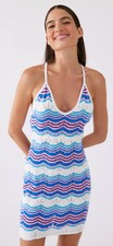 NWT! Another Girl Urban Outfitters Pointelle Stripe Cross Back Straps Size XS