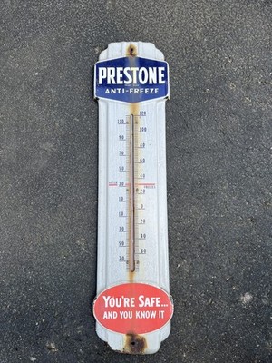 Vintage Prestone Anti Freeze You're Safe Thermometer