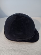 Beaufort Hunt Vintage Black Velvet English Equestrian Cap Riding Hat Horse