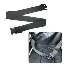 1pac Wheelchair Safety Strap Seat Belt Adjustable Anti-Fall Extra Long Black