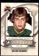 Gilles Gilbert Signed 2011-12 BTP Between The Pipes card Minnesota North Stars