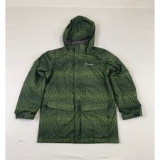 Columbia Kids Green Omni-Tech Interchange Waterproof Jacket Medium 10/12 Hooded